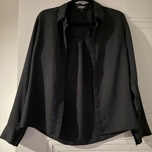 Express Classic Black Long Sleeve Shirt